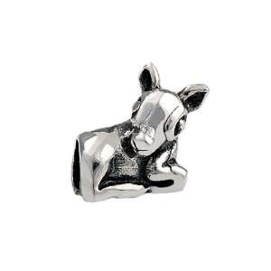   SRK079 Sterling Silver Kidz Bambi Bead / Charm: Finejewelers: Jewelry