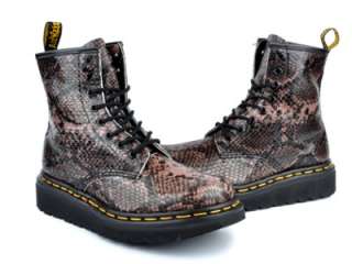 Dr Martens Womens Boots shoes SNAKESKIN Grey  