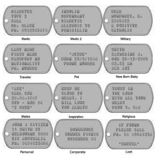 US ARMY AUTHENTIC PERSONALIZED DOG TAGS. MUST SEE!  