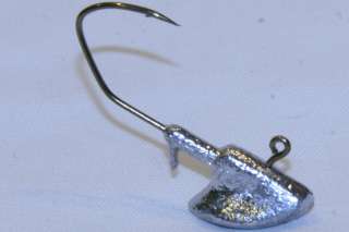 10 pk 1/4 oz Erie Jig Heads Bronze Sickle Hooks Walleye Bass  