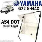 Yamaha G22 G Max Golf Cart AS4 Windshield DOT Approved Hinged Fold 