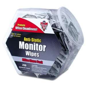  Dust Off Antistatic Monitor Wipes  Office Share Pack 