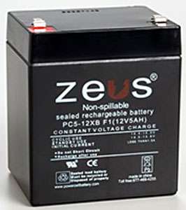 Zeus PC5 12XBALT4 12V 4.5Ah SLA Rechargeable Battery for Security 