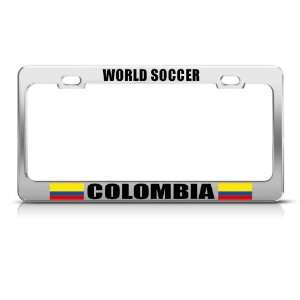  Colombia Colombian Flag World Soccer Metal license plate 