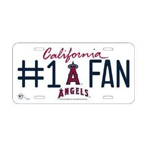  Anaheim Angels #1 Fan Metal License Plate Sports 