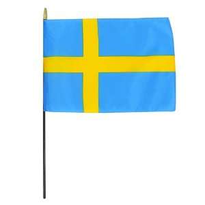  Sweden 8 x 12 Stick Flag Patio, Lawn & Garden