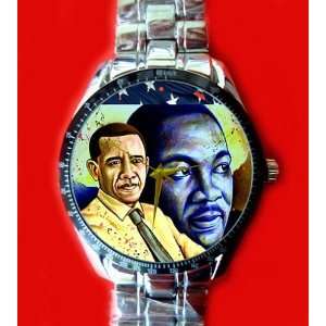Rare Barack Obama and Martin Luther King Jr Campaign Promotional Watch 