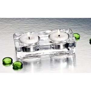  DOUBLE VOTIVE CRYSTAL BLOCK   DOUBLE VOTIVE CRYSTAL BLOCK 