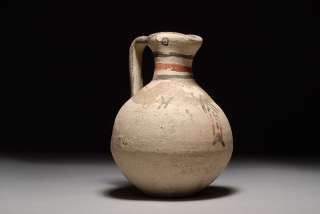 Ancient CYPRIOT Pottery wine jug Oinochoe Ex Huffener  