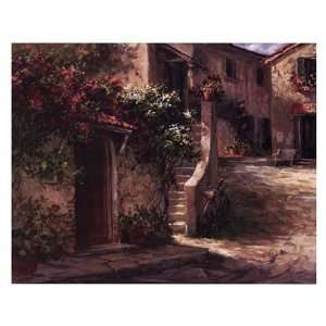  Magliano Courtyard by Art Fronckowiak 30x24