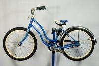 Vintage 1958 Schwinn Tornado middleweight bicycle 20 bike blue Ladies 
