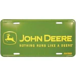  John Deere 62187 Nothing Runs Like A Deere Auto Tag 