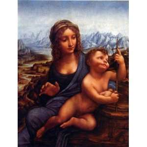 Da Vinci   Madonna with the Yarnwinder   Hand Painted   Wall Art Decor