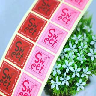 120pcs Sweet2 square Sticker Packing Materials  