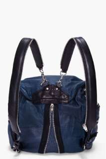 Alexander Wang Marti Petrol Leather Backpack for women  