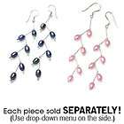 12mm Round Pink Color Shell Pearl 925 Silver Dangle Earrings Fish Hook 