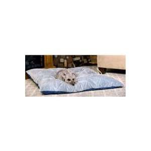  Blue and Gray Quilted Pet Bed small  19 length x 24 width micro 