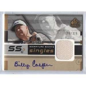 Billy Casper Autograph 2003 Upper Deck Golf SP Game Used Edition Card 