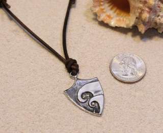 Surfer Necklace Wave Pendant Jewelry Hawaiian Symbol  