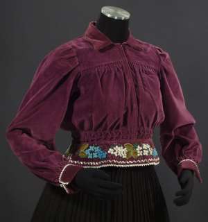  Blouse/Jacket with bead embroidery folk costume POLAND art  