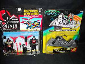 Batman Animated Robin Power Pack/Robin Cycle Lot Of 2  