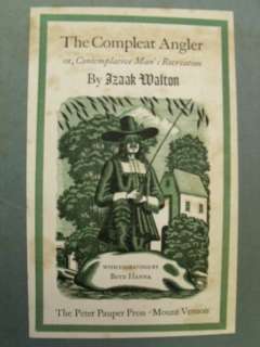 The Compleat Angler ~ Izaak Walton ~ Peter Pauper Press  