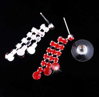   alloy main color red series jewelry set sort necklace earring sets