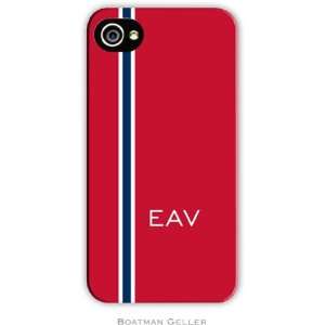  Hard Phone Cases   Racing Stripe Red & Navy: Cell Phones 