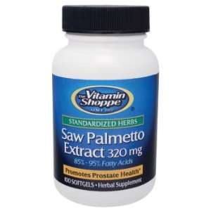 Vitamin Shoppe   Saw Palmetto Extract, 320 mg, 100 softgels