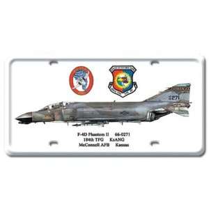 4D Phantom II Aviation License Plate   Victory Vintage Signs  