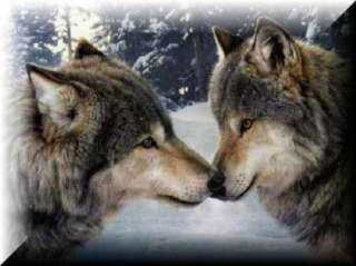 Wolves Kissing ~ Edible Image Icing Cake, Cupcake Topper ~ LOOK 