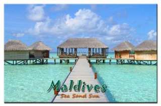 MALDIVES ISLAND TRAVEL SOUVENIR FRIDGE MAGNET  