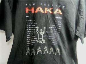 New Zealand Haka Translation Maori Dance NZ T shirt M  