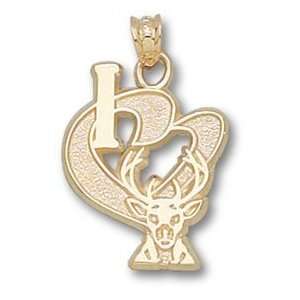 Milwaukee Bucks I Heart Logo 3/4 Charm/Pendant:  Sports 