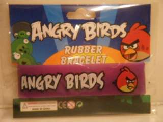 Party Favors Angry Birds Rubber Bracelet and Slingshot Pen Lot Brand 
