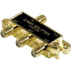  Cable Splitter with Gold Connectors: Electronics
