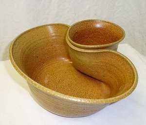 Vintage Beaver Creek Pottery Stoneware Bowl 1983 Chips & Dip  