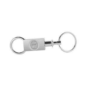  Vermont   Two Sectional Key Ring   Silver Sports 