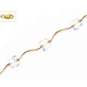   mm Butterfly Clear Crystal Necklace   Choice 18 inch   JewelryWeb
