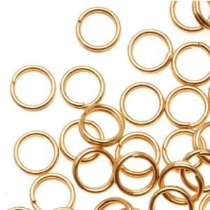  22K Gold Plated Split Rings 5mm (100) Arts, Crafts 