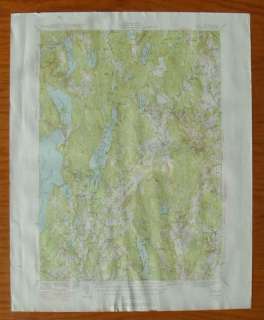 GRAY Quad Topo Map Maine ME 1942/1956 Cumberland Windham Sebago Lake 
