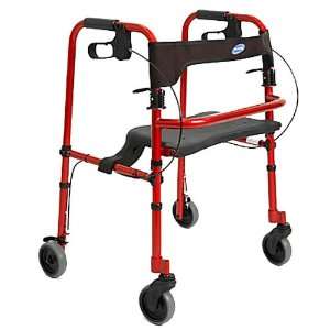  Rollite Rollator Adult 4 Wheeled Electric Red: Health 