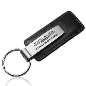  Chrysler Crossfire Black Leather Key Chain: Automotive