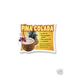  Hawaiian Tin Magnet Pina Colada Recipe
