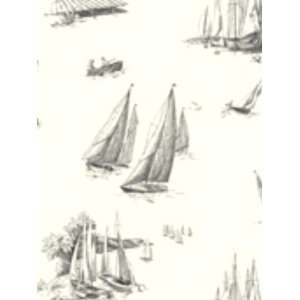  Wallpaper York By the Sea Sailboat toile AC6138