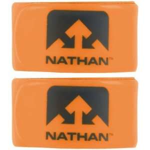  Nathan Reflex Reflective Snap Bands   Orange (Pack of 2 
