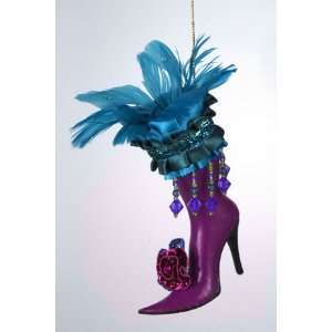   Heeled Feather Boot Christmas Ornament:  Home & Kitchen