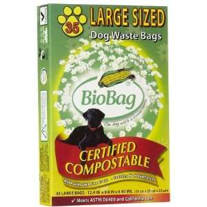  Bio Bag Large Dog Waste Bags 35 ct (Quantity of 4): Health 