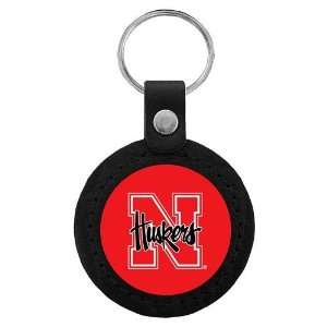 Nebraska Cornhuskers NCAA Classic Logo Leather Key Tag 