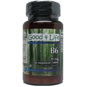  Vitamin B6 25mg (90 Vegetarian Capsules) Health 